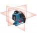 Лазерный уровень Bosch GLL 3-80 P Professional (+кейс, лазерный приемник LR2,универсальный держатель BM 1,лазерный отражатель)